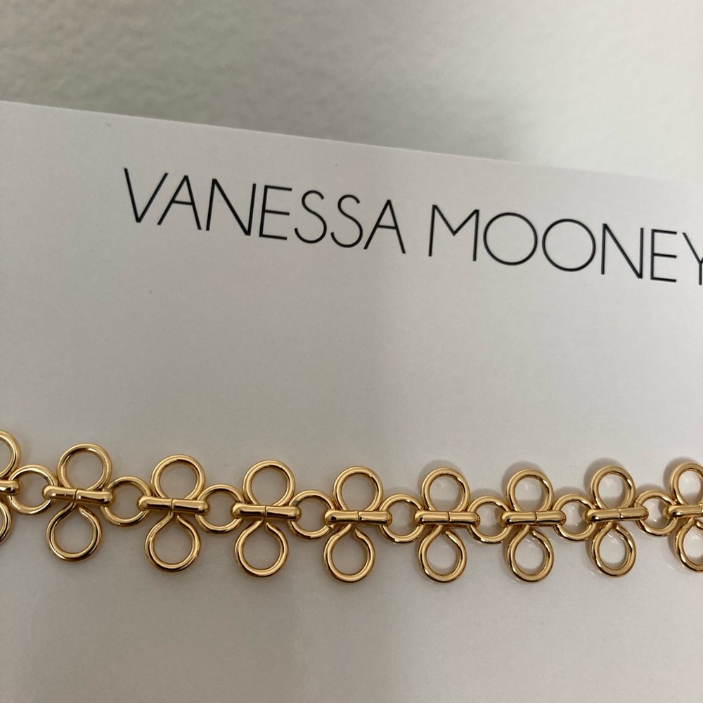 Vanessa Mooney Gold Lace Choker Gold Chain Choker Layering Stacking Metal Chain